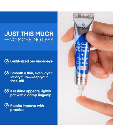 Instant Under Eye Lift Serum - Reduces Eye Bags Wrinkles Puffy Eyes Dark Circles & Crow s Feet in Minutes - Advanced Firming Polysaccharide Formula for Mature Skin - 20 mL 0.68 Ounce (Pack of 1) - Buy Online on GoSupps.com