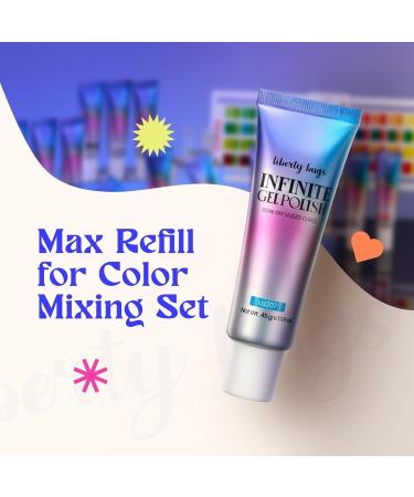 Buy Infinite Gel Polish - Mixing Cyan Blue Nail Gel (45ml) for Home & Salon Nail Art | Soak Off Multi-Use Custom Shades UV Cured - Buy Online on GoSupps.com
