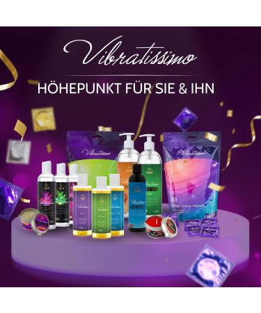 Vibratissimo Peach Grace Massage Candle 100ml | Natural Relaxation Candle with Coconut Oil | Ideal for Sensitive Skin | Aromatic Peach Fragrance - Buy Online on GoSupps.com