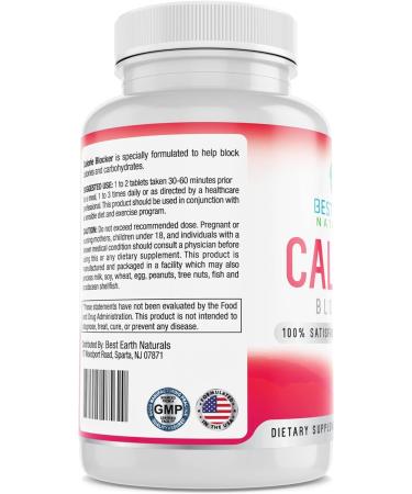 Earth Naturals Calorie Blocker with Chitosan, Gymnema Sylvestre & Vitamin C - 30 Count - Buy Online on GoSupps.com