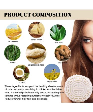  HADAVAKA Rice Water Shampoo And Conditioner Bar Antihair Loss Soap Solid Hair Shampoo For Woman Men Conditioner Bar Conditioner Bar Moisturizing Nourishing And Softening for Dry Damaged (3) - Buy Online on GoSupps.com