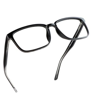 LifeArt Blue Light Blocking Glasses Anti Eyestrain Computer Reading Glasses Gaming Glasses TV Glasses for Women Men Anti Glare (Black 0.25 Magnification) P8008_c1_black 0.25 x