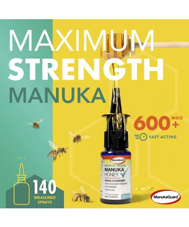 ManukaGuard Medical Grade Manuka Honey Sinus Cleanser 0.65 fl oz | Natural Sinus Relief - Buy Online on GoSupps.com