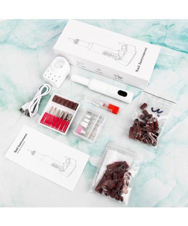 Electric Cordless Nail Drills - Professional Nail Files Kit Multifunction Electric Nail Drill Cordless Nail Kit with Dual Charge Ports for Acrylic Nails Manicure Pedicure Polishing - Buy Online on GoSupps.com
