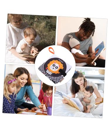 Ibasenice 5-Soft Fabric Book - Early Education Toys for Babies | Black & White Baby Books | Peach Skin Cloth Toys - Buy Online on GoSupps.com