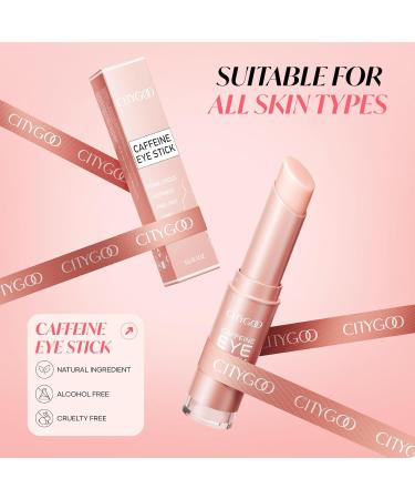 CITYGOO Caffeine Eye Cream Stick: Anti-Aging Firming & Moisturizing Balm for Dark Circles Puffiness & Eye Bags - Travel-friendly for Women (Caffeine Eye Cream 1pcs) Caffeine Eye Cream 0.1 Ounce (Pack of 1) - Buy Online on GoSupps.com