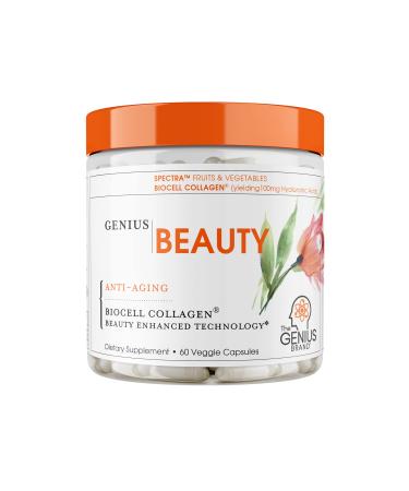 Genius Beauty - Hair Skin and Nails Vitamins - 60 Capsules