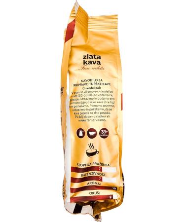  Zlata Kava ZLATA KAVA Premium Dark Roast Ground Coffee Powder Finely ground Arabica and Robusta coffee beans Strong aroma and rich flavor Perfect gift box for ground coffee Pack of 6 (200g x 6) - Buy Online on GoSupps.com