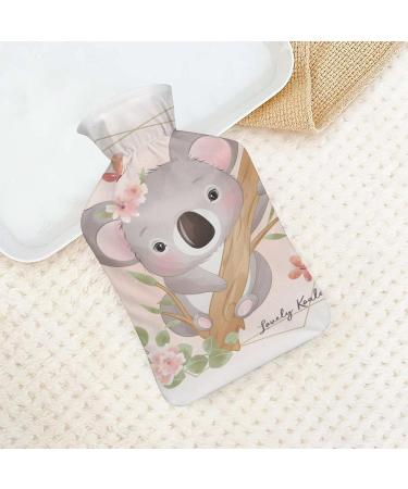 Raccoon Hot Water Bottle with Plush Cover - Hand Warmer for Adults & Kids | 26.5x15.3cm - International Shipping - Buy Online on GoSupps.com