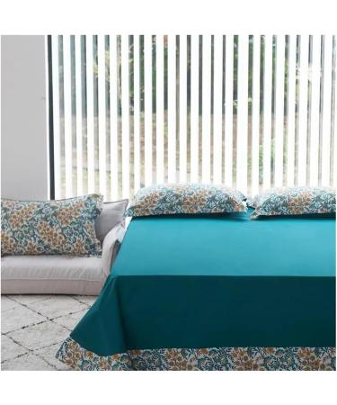 Cotton Ginkgo Biloba Duvet Cover Set Printed Bedding Large Flat Set Soft (8 Queen Flat 4pcs) - Buy Online on GoSupps.com