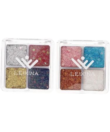 Healvian 6 Pcs Glitter Eye Makeup Eyeshadow Glitter Sequins Makeup Glitter for Eyes Eye Shadow Makeup Assorted Colorx3pcs 6.00X6.00X1.00CMx3pcs - Buy Online on GoSupps.com