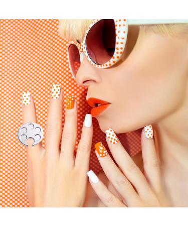 Healeved Lot de 2 Palettes Argent es pour Nail Art Planches de D coration pour Ongles 1 Petit Motif Pied et 1 Plateau Rond Multifonction Palette de M lange de Couleurs pour Manucure - Buy Online on GoSupps.com