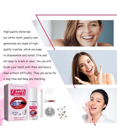 Tooth Ornament Kit | DIY Tooth Jewelry with 2 Colors | Shining & Stylish Tooth Decorations - Buy Online on GoSupps.com
