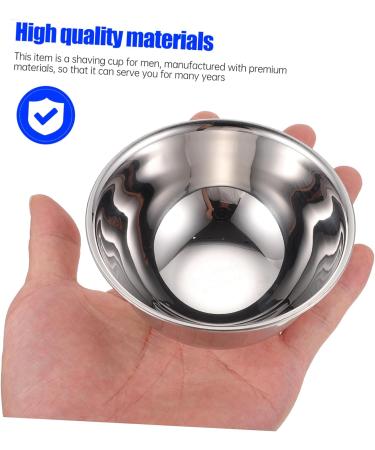 Doitool Stainless Steel Foam Chale Tools - Hair Coloring & Shaving Mixing Bowls for Men - Durable Shaving Foam & Soap Containers - Buy Online on GoSupps.com