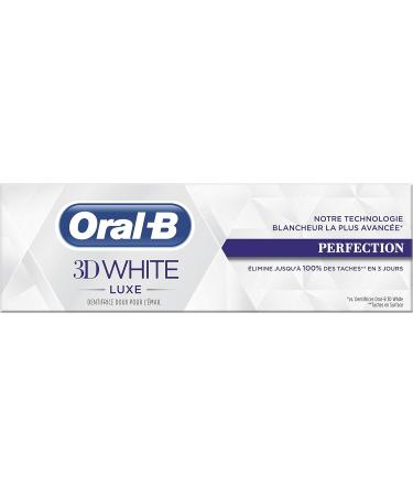 Proctor and Gamble ORALB Handleiding 3DWhite Luxury Perfection Whitening Tandpasta 75 ml - Buy Online on GoSupps.com