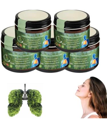 Mullein Clear Lung Repair Cream Lung and Respiratory Cleansing Cream Clear Lungs Extra Strength Clear Lung Cream for Improve Lung Health Mullein Lung Cream for Lungs and Mucus Relief Support (5)