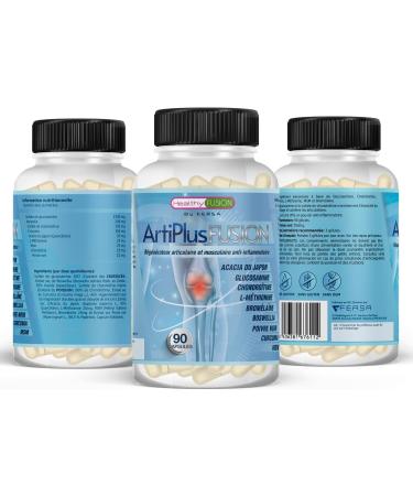 HealthyFusion Joint Muscle & Bone Treatment | Anti-inflammatory & Analgesic | Turmeric with Chondroitin Glucosamine and Bioperine | 90 Caps - Buy Online on GoSupps.com