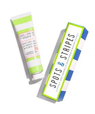 Spots & Stripes - Teenage Spot Treatment Boys 100% Natural Skincare Multi-Purpose Spot Zapper Lip Balm and Skin Rescue for Tweens in One Genius Stick with Niaouli Coconut and Myrrh (15g)