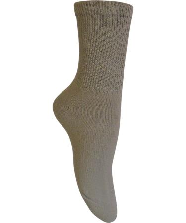Men's Khaki Diabetic Crew Socks 3-Pack | Size 10-13 | Made in USA - Buy Online on GoSupps.com