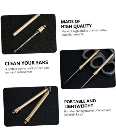 Titanium Alloy Ear Spoon Cleaning Tools - Portable LED Ear Pick Ear Cleaner - Buy Online on GoSupps.com