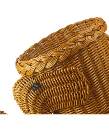 Fruit Fruit Bowl Handmade Weaving Animal Fruit Bowl Fruit Dish Bread Basket for Kitchen Food Picnic Bread Sundry Storage Basket Decorative Fruit Basket Plates (Color : Bianco) - Buy Online on GoSupps.com