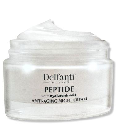 Delfanti-Milano Peptide & Hyaluronic Acid Anti-Aging Night Cream | Made in Italy - International Shipping Available - Buy Online on GoSupps.com