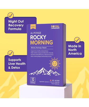 ROCKY MORNING Pre-Drinking Pills with High-Dose Milk Thistle Liver Support Pre Alcohol Prevention Vitamins for Energy and Tiredness for Women & Men Festival Camping Essentials 10 Capsules - Buy Online on GoSupps.com