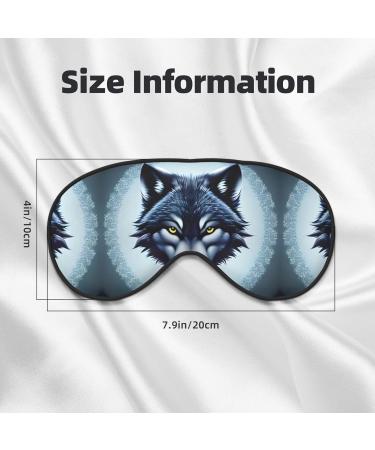Fierce Wolf Head Eye Mask - Soft Adjustable Sleeping Mask for Men & Women | Ultimate Nighttime Comfort - Buy Online on GoSupps.com