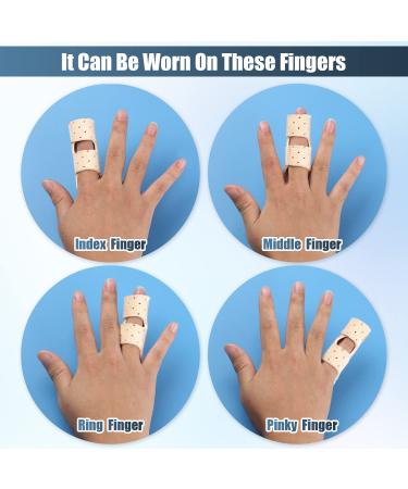 SAVITA 2pcs Finger Splints for Broken Finger Protection and Pain Relief - Composite Cloth Trigger Finger Splints for Straightening - Complexion Breathable Design - Buy Online on GoSupps.com
