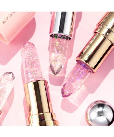 Shop Aderier 3PCS Glimmer Balm - Vegan pH Color Changing Lip Balm & Glitter Confetti | Hydrate & Plump Pink Shimmer Lipstick - International Shipping Available - Buy Online on GoSupps.com