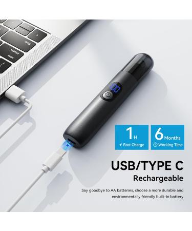 Nose Hair Trimmer for Men & Women | Rechargeable Painless Ear & Eyebrow Clippers | Dual Edge Blades Grooming Kit - Electric Beard & Body Care - Buy Online on GoSupps.com