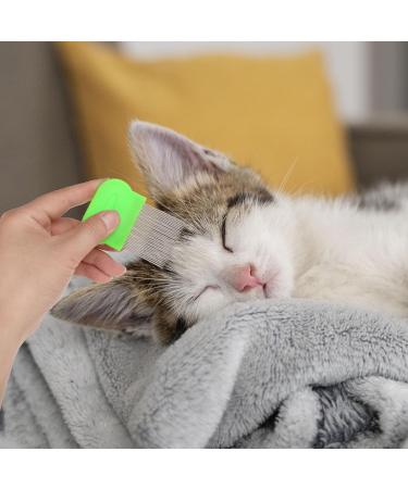 Molain Cat Dog Flea Comb Set - 4-Piece Pet Grooming & Tear Stain Remover Combs (Green) | International Shipping Available - Buy Online on GoSupps.com