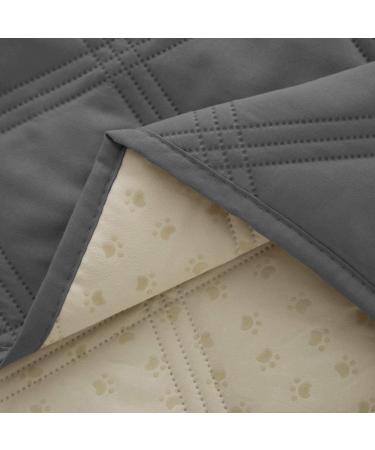 Waterproof Pet Blanket 82x102 Inch Darkgrey | Anti-Slip Back for Furniture Bed Couch Sofa | Ameritex (Pack of 1) - Buy Online on GoSupps.com