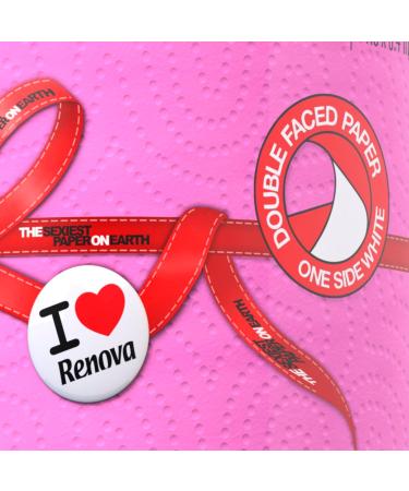 Renova Pink Paper Towel - Luxurious Soft & Absorbent Roll for Home & Office - Shop Internationally - Buy Online on GoSupps.com