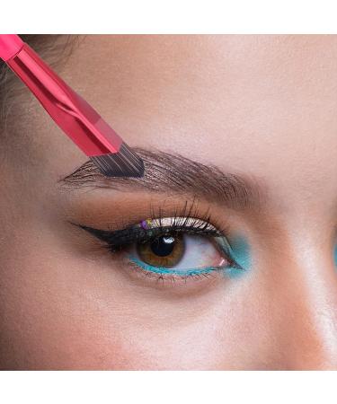 4 Pcs 4D Hair Stroke Brow Stamp Brush - Multi-Function Square Eyebrow Makeup Brush - Buy Online on GoSupps.com