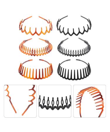6-Piece Zick Zack Hair Bands & Tooth Comb Set for Women & Men | Dense Teeth Non-Slip Perfect for Hair Closures | International Shipping Available - Buy Online on GoSupps.com