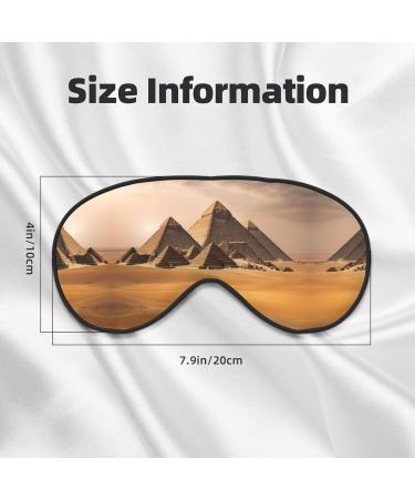 Buy Pyramids of Egypt Print Ultra-Soft Eye Mask | Light-Blocking for Comfort & Restful Sleep - International Shipping - Buy Online on GoSupps.com