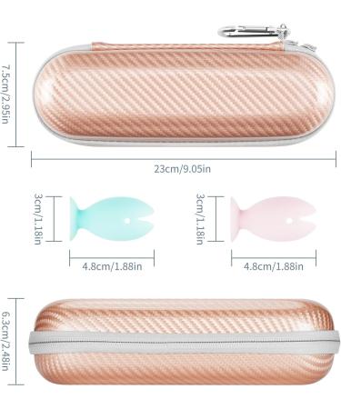 PhD Keisi Toothbrush Travel Case with 2 Head Cover Caps for Oral-B/Oral-B Pro/Philips Sonicare Electric Toothbrush Keeps Fresh and Clean Portable Waterproof Organizer Set Rose Gold Case and 2 Caps - Buy Online on GoSupps.com