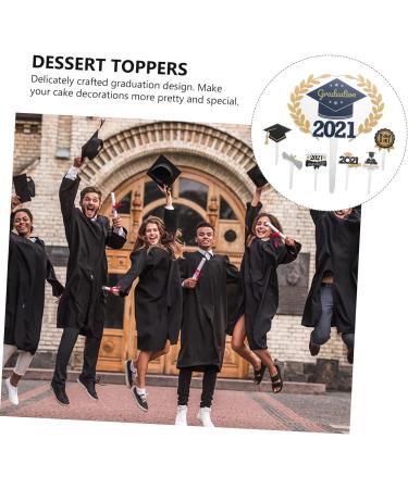MERRYHAPY 7pcs 2021 Graduation Season Card Cupcake Ornaments 2021 Graduation Cupcake Topper Cupcake Toppers Graduation Party Decorations Cake Decorating Student Acrylic Photo - Buy Online on GoSupps.com