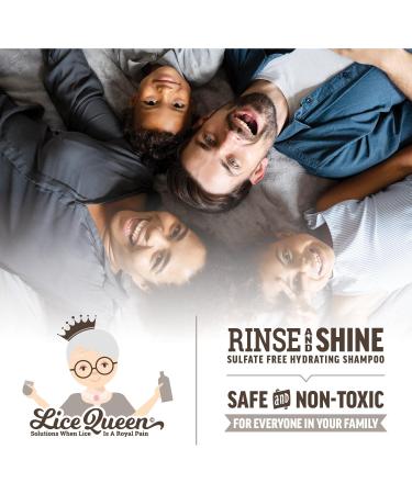 Rise and Shine Shampoo - Sulfate Free Hydrating Lice Shampoo with Citronella Peppermint & Rosemary | Safe for Daily Use & Paraben Free | 8 Fl Oz - Suitable for All Hair Types - Buy Online on GoSupps.com