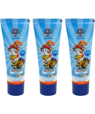 PAW Patrol Strawberry Toothpaste 3-Pack (50ml Each) - Children's Tooth Care for White Teeth - Buy Online on GoSupps.com