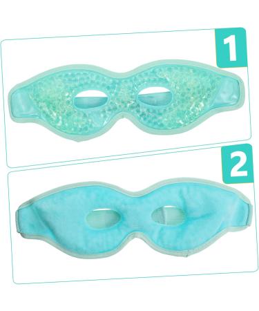 Beavorty Soft Cold and Hot Compress Mask Beauty Eye Cover Reusable Gel Eye Mask Ice Eye Mask Half Face Mask for Women Light Green - Buy Online on GoSupps.com