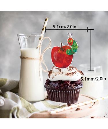 S-Cp-0040 Ice Cream Fruit Dessert Cupcake Topper Colorful Glitter Happy Birthday Sensory Pop Game Theme Decor Supplies Baby Shower Boys Girls Birthday Party Decorations - Buy Online on GoSupps.com