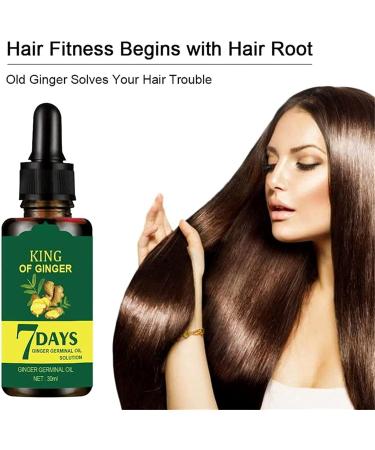 MTDBAOD Ginger Essential Oil 7 Days Natural Herbal Essence for Bald Ginger Anti Hair Loss Serum Ginger Germinal Serum Essence Oil - Buy Online on GoSupps.com