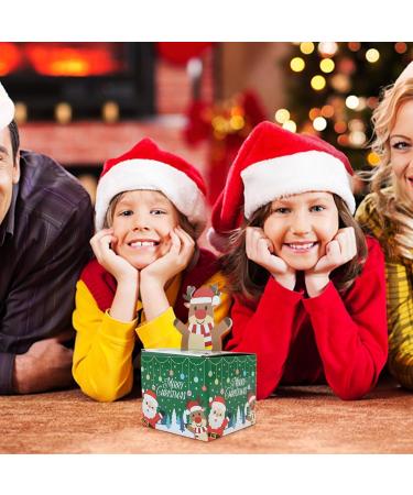 Christmas Cash Boxes - Paper Christmas Money Box for Kids - with 30 Bags Candy Box Holiday Cash Pull Package Box for Loved Person Green - Buy Online on GoSupps.com