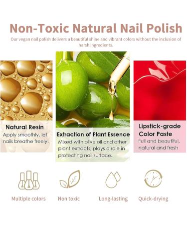 TBeautfave Purple Nail Varnish Nail Polish Quick Dry Long Lasting Nail Polish Non-Toxic Nail Polishes Breathable Nail Polish No Need Cure Gel Polish Nail Varnish at Home 29 Purple - Buy Online on GoSupps.com