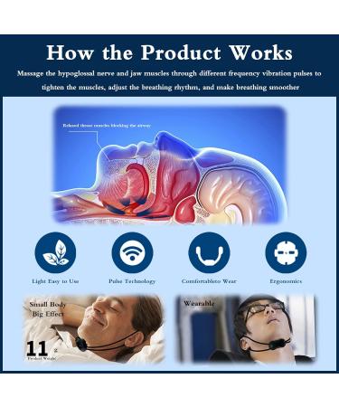 Portable Smart Anti Snoring Device with Electric Massage - Stop Snoring and Enjoy Quieter, Restful Sleep - Buy Online on GoSupps.com