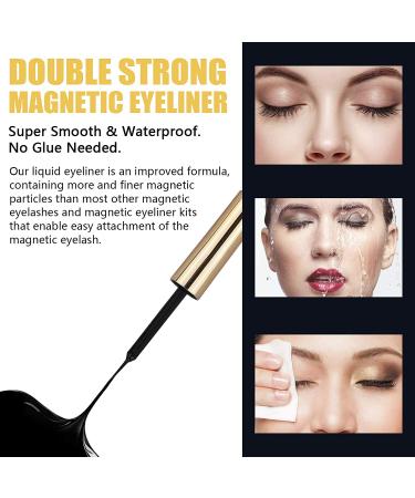 Magnetic Eyelashes Kit with Eyeliner & Tweezers - Easy, No Glue Needed! - Buy Online on GoSupps.com