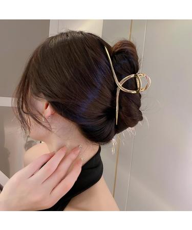 Hair Clip 3 Pc Hair Claw Clips for Women Large Non-Slip Strong Metal Hair Clips Sparkly Hold Hair Jaw Clips - Buy Online on GoSupps.com