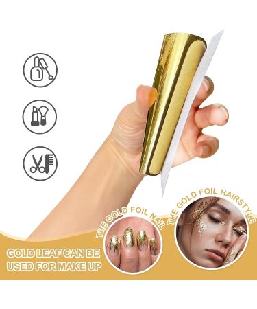 BUBIMON 200pcs Imitation Rose Silver Gold Leaf Sheets for Nails, Jewelry, Arts & Crafts - Nail Foil for Painting, Resin, Gilding & Sculpture - Buy Online on GoSupps.com